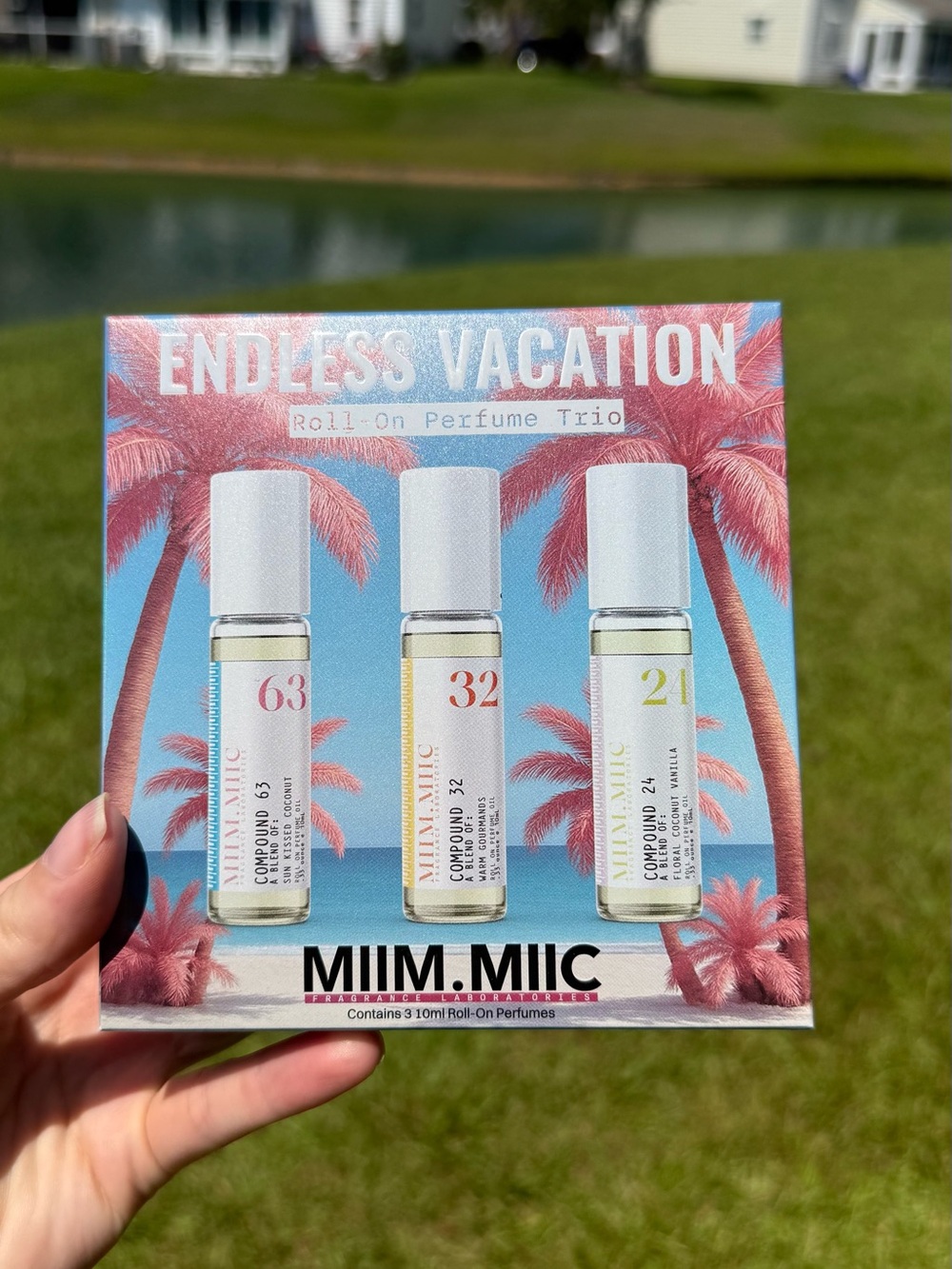 MIIM.MIIC Endless Vacation Roll On travel set  Trio Coconut Vanilla Set NWT